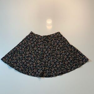 Black Flower Skirt